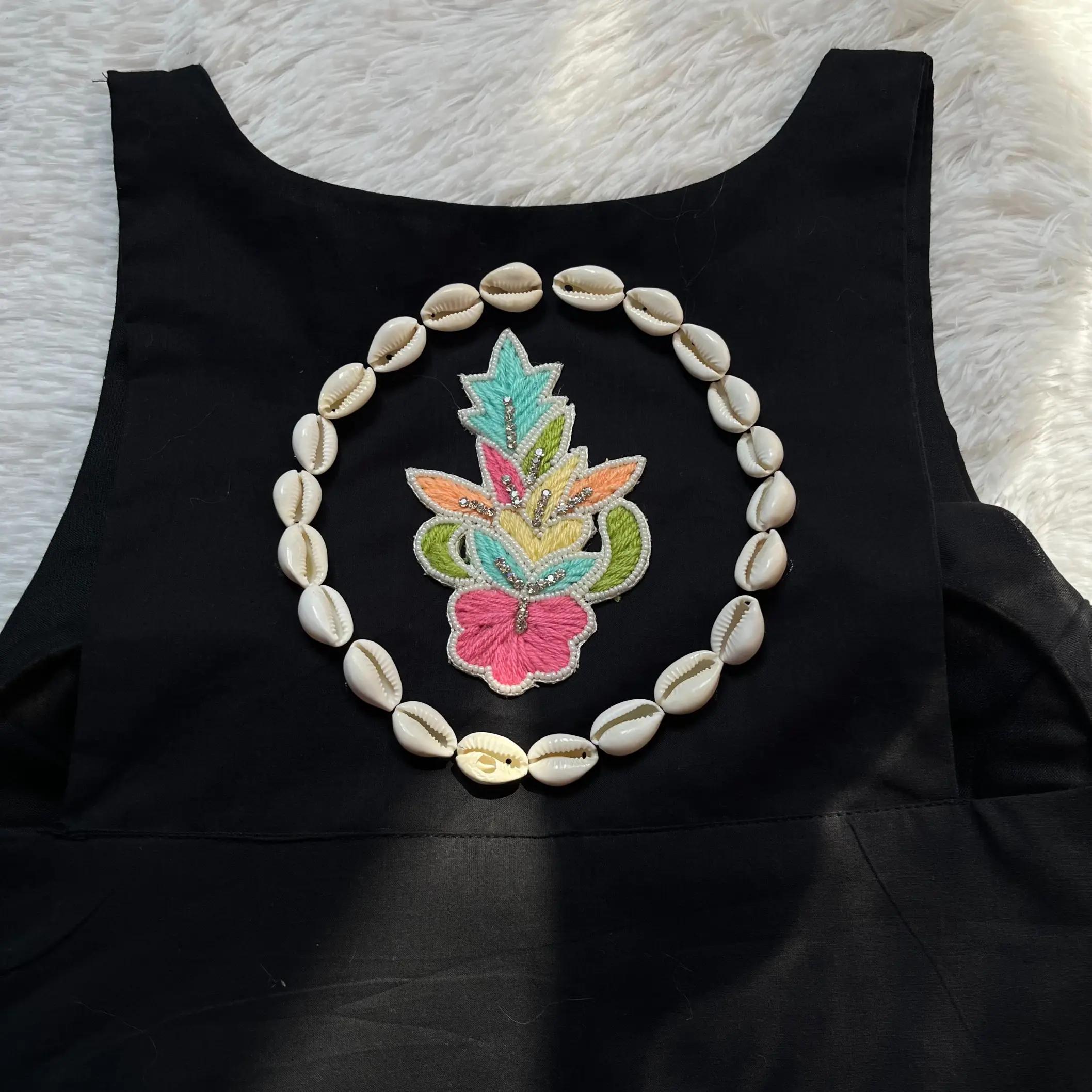 Black Embroidery Virana Blouse
