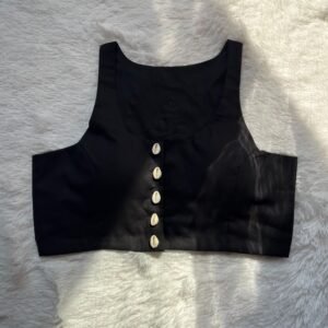 Black Embroidery Virana Blouse