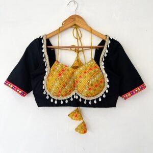 Black Rhimjhim Navrati Blouse