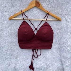 Brown Back Adjustable Cotton Bralette