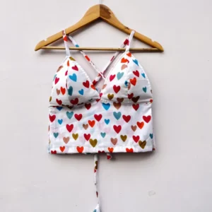Multi Heart Designer Cotton Top