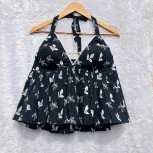 Black Queen Designer Halterneck Cotton Top