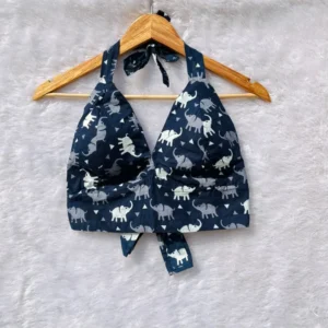Blue Elephant Halterneck Cotton Top