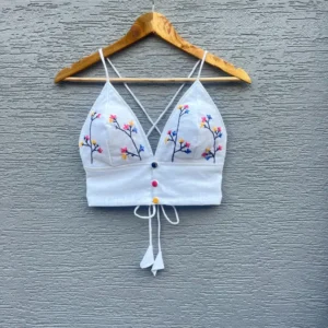 The Alia Hand Embroidery Bralette