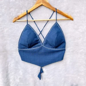Denim Cotton Bralette